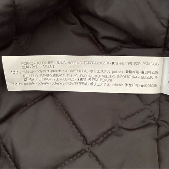 Zara ~ trf outerwear ~ Women’s Black Puffer Jacket ~ Fur Trimmed Hood ~ size Sm - Picture 12 of 16